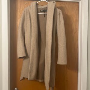 Zara long wrap up jacket, great for fall